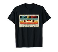 53rd Birthday Gifts Best of 1973 Vintage Cassette Tape Retro T-Shirt