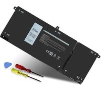 53Wh H5CKD Batterie de rechange pour Dell Inspiron 5400 5406 7405 7300 7306 7500 7506 2 en 1 Argent 5300 5301 5401 5402 5408 5409 5501 55501 555 02 55 Série 08 5509 Latitude 3410 3510 Vostro 5300 5301