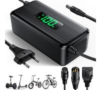 54.6V 2A Chargeur Trotinette Electrique pour Batteries Lithium de 48V, Écran LED de Charge, Chargeur Universel pour Kugoo M4/M4 Pro, UrbanGlide E-Cross P ro