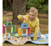 54 blocs géants en bois arc-en-ciel