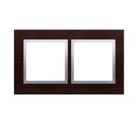 54 CADRE BOIS WENGÉ ARGENT NATUREL 2X PREMIUM 54 DRN2/84