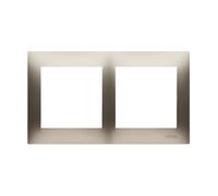 kontakt-simon Simon 54 5902787826994 Cadre Double Premium Doré Mat DR2/44