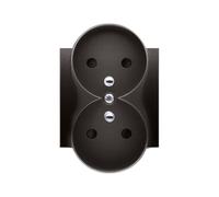 54 MODULE ANTHRACITE CARRELAGE DE PRISE 2X Z/U DGZ2MZP/48