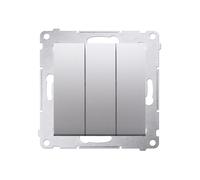54 MODULE ARGENT MAT CONNECTEUR 3X PINCES PREMIUM 54 DW31.01/43