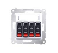 54 MODULE BLANC PREMIUM HIFI HAUT PARLEUR FEMELLE DGL34.01/11