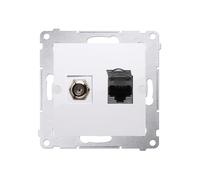 54 MODULE BLANC PRISE TV TYPE F + PREMIUM 54 DASFRJ45.01/11