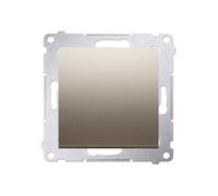 54 MODULE BOUTON POUSSOIR OR MAT 1X 1Z PINCES PREMIUM DP1.01/44