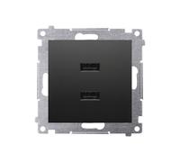 2x Chargeur USB (module) 2.1 A 5V DC 230V Simon 54 DC2USB.01/49