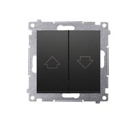 54 MODULE NOIR MAT STORE BOUTON POUSSOIR PREMIUM 54 DZP1.01/49