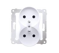 Kontakt-Simon DGZ2MZN.01/11 Prise électrique en plastique IP20, 250 V, 75 mm, 46 mm