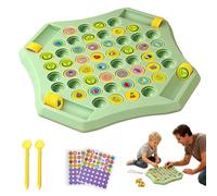 54 PCS Flip Chess Memory Game, Animal Flip Match Board Games Engaging Double Cartoon Memory Game for Interactive Father-Son (Fruit)