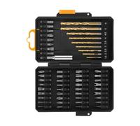 54-Piece Screwdriver Bit Set - Steel Hex Square Bits, Portable Repair Kits