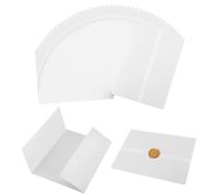 54 Pièces Couvertures d'Invitation en Vélin 13x18cm Papier Vélin Pré-Plié Veste en Papier Vélin Translucide Imprimable pour Mariage Anniversaire Pendaison de Crémaillère