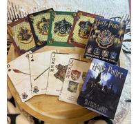 54 pièces/ensemble Harry Potter : Jeu de cartes, figurines, badges et jouets de divertissement sur le thème du château magique, inspirés des films et séries TV, idéal comme cadeau HMofashi