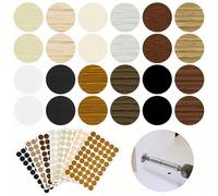 54 pièces/feuille Autocollants décoratifs en PVC de 21 mm, autocollants de cache-vis de meuble, autocollants décoratifs de réparation de meuble et de placard 102,103,101,002,010,110,108,109,106,105,11