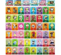 54 pièces Mini Cartes NFC Series 5 Cards pour Animal Crossing New Horizons Amiibo ACNH Cards Compatible avec Switch/Switch Lite/Wii