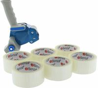 54 rouleaux - ruban d'emballage transparent extra fort - ruban adhésif large 48 mm x 66 mètres + fermeture de carton