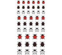 54 stickers puffies Coccinelles - Artemio Rouge G