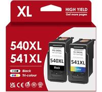 540 541 XL Cartouches d'imprimante,PG 540 CL 541XL Noir Remplacement pour Cartouches Canon d'Origine 540 541XL Multipack pour Canon Pixma MG3650S MG3650 MG3600 MG2250sTS5150 TS5100 TS5151 MG3150 MX395