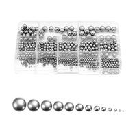 540 Pièces Billes de Roulement en Acier Inoxydable, Billes de Précision 2-10 mm, Boules Billes Métalliques Acier Inox, Roulement à Bille en Acier de Précision Métrique pour Roues de Bicyclette