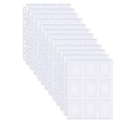 540 Pochettes pour Cartes, RISVOWO Classeur Carte, 30 Double Page Transparent Trading Card Sleeves Jeu de Rangement Collection pour Carte, Basketball/Football Porte Carte