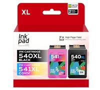 540XL 541XL pour Cartouche Canon PG-540XL CL-541XL Compatibles pour Canon TS5150 TS5151 MG3650S MG4150 MG2150 MG2250 MG3250 MG3150 MG3550 MG3650 MG4250 MX535 (1 Noir & 1 Tricolore)