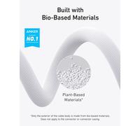 543 Câble Usb C Vers Usb C (240 W 1,8 M), Câble De Charge Écologique Usb 2.0 Pour Macbook Pro 2020, Ipad Pro 2020, Ipad Air 4, Samsung Galaxy S21, Et Plus, Blanc Aurora[CAB9165484]