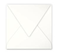 Clairefontaine 5443C - Paquet de 20 Enveloppes Gommées - Format Carré 16,5x16,5cm - 120g/m² - Coloris Ivoire - Invitation Evènements et Correspondance - Gamme Pollen - Papier Premium Lisse
