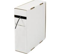 544488 Gaine thermorétractable sans colle noir 12 mm 6 mm Taux de retreint:2:1 5 m