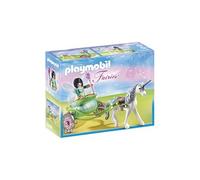 5446 Fairies Fée Papillon avec calèche et licorne