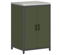 [5448474]Commode/Buffet de cuisine - Meuble de rangement de cuisine avec étagère Vert olive Acier,Poids:27.48 Kg