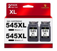 545 Black PG-545XL Noir Compatible pour les Cartouches d'imprimante Canon 545 pour Canon PG 545 XL Noir pour Canon Pixma TS3350 MX495 TR4550 TS3150 TR4551 MG2550s MG2555s TS3151 MG3050 MG2950 (2 Noir)