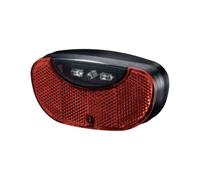 FEU ARRIÈRE PORTE-BAGAGES UNION UN-4420 IA E1 023349 3 LED NOIR 80 MM POUR VÉLO