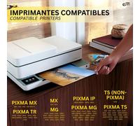 546Xl - Cartouche D'Encre Compatible Avec Canon Cl-546 Xl Couleurs (545Xl) - Pour Mg 2400-2450 - 2455 - Pixma Ip 2800 Series - Ip 2820 - Ip 2850 (546Xl Couleurs)