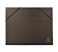 [547100E-3] EXACOMPTA Lot de 3 Cartons à dessin kraft noir vernis avec élasti...