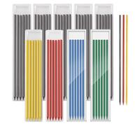 54pcs 2.8mm Recharge De Crayon Crayon De Charpentier, Mines Solides Pour Marqueurs À Pointe Fine, Remplacement Pour Dessin Et Construction Architecturale