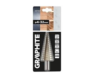54T304 Foret graduel, conique, multi-étapes Ø: 4-32 mm GRAPHITE