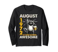 54th Birthday Raccoon Beer August 1972 Vintage 54 Years Old Manche Longue