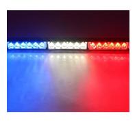 54W 18 LED 46 cm - Commutateur par défaut - rouge blanc bleu - Barre Lumineuse Led Stroboscope D'avertissem