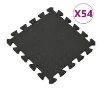 54x Tapis de Sol 4,86 ㎡ Mousse EVA Noir Fitness Exercice Emboîtable vidaXL