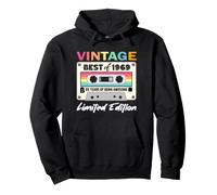 55 Ans pour l'anniversaire Cassette rétro Best of 1969 Sweat à Capuche