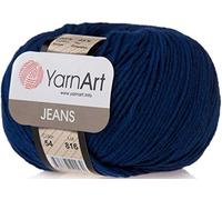 55% Coton 45% Acrylique YarnArt Jeans Sport Yarn 1 écheau/pelote 50 gr 174 yds (54)