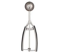 55 mm épaissis 304 Scoop de crème glacée en acier inoxydable, poignée ergonomique sans glissement en silicone parfaite pour le sabet gelato Fruit Melon baller dessert outils de (44 mm)