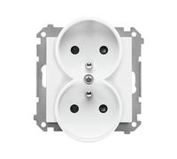 55 MODULE BLANC CONNECTEUR FEMELLE 2X Z/U AVEC TGZ2MCZ.01/111