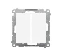 Double bouton fixe sans pictogramme Simon 55 TP2.01/111