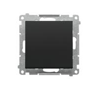55 MODULE NOIR MAT BOUTON POUSSOIR 1X 1Z PINCES À TP1.01/149