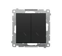 55 MODULE NOIR MAT CONNECTEUR UNIVERSEL "ESCALIER" TW6/2.01/149