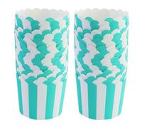 55 Pièce Mini Moules à Muffins en Papier,Vert Caissettes à Cupcakes,7 cm Caissettes Cupcake Gobelets,Bandes Moules à Muffins en Papier Solide,Pour Anniversaire Soirée,Mariage