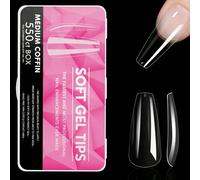 550 pièces Pointes d'ongles à coller à couverture complète, pointues, amande, carrées, cercueil, style français, faux ongles, pointes d'ongles en gel amovibles, emballage capsule, fournitures pour ong