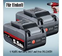 5500mAh Paquet de 2 pour Einhell POWER X-CHANGE 18V Lithium Ersatzakku Batterie